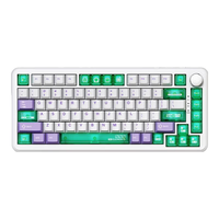 黑爵(AJAZZ)AK820MAX磁轴机械键盘Gasket结构全键热插拔RT可调节RGB灯光游戏电竞无畏契约瓦罗兰特兼容磁玉轴 有线8K-紫白蓝透明-电竞磁轴PC定