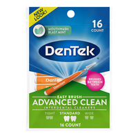 DenTek 德泰克 牙缝刷I型 牙间隙刷牙间刷齿间刷成人牙线齿缝隙刷牙签刷0.9 牙缝刷0.9mm16支