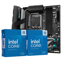 GIGABYTE技嘉 14代i5 14600KF/14490F/14400F搭B760/Z790X主板CPU套装 B760M AORUS PRO AX电竞雕 i5 14600KF【14核20线程无核显】