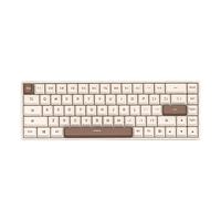 宏碁(acer) 三模充电背光机械键盘 iPad/手机多设备连接 游戏办公68键 哑光丝滑双拼奶茶色 红轴 【三模充电背光】哑光奶茶色红轴