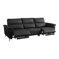  顾家家居 KUKA 90.DK.6196 现代电动功能沙发 三人位2电动 魅影黑