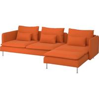 IKEA宜家SODERHAMN索德汉四人沙发带贵妃椅转角宽大座位靠垫