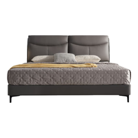 DeRUCCI 慕思 BCW1-072 轻奢真皮床 杏色 180*200cm