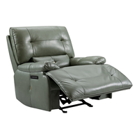 CHEERS 芝华仕 30265 真皮电动单人沙发 曜石黑 电动躺调头顶腰款