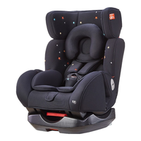 好孩子(gb)儿童座椅可坐可躺高速汽车用宝宝婴儿正反安装座椅0-7岁 【360°旋转】红黑色CS775 【360°旋转】满天星黑CS777