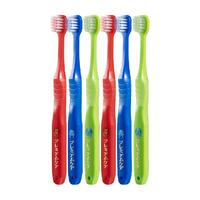 惠百施（EBISU）儿童牙刷分龄护齿口腔清洁宽头6支 【小巧训练】 6支