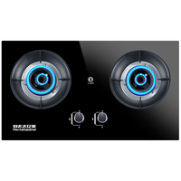 好太太亿美 燃气灶双灶煤气灶家用鸳鸯灶台式嵌入式猛火炉具炉盘 五环钢火盖+防风聚能+钢化玻璃 瓶装液化气