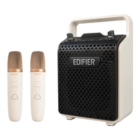 漫步者(EDIFIER)PP205S双麦版手提便携式蓝牙音箱 户外音响 K歌音箱 商超导购 广场舞音响教学扩音器 月白色