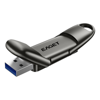 忆捷（EAGET）128GB USB3.2 Gen2 Type-C双接口 SU50高速固态U盘大容量读速560MB/s手机电脑两用办公优盘移动