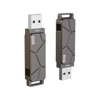 大迈（DM）128GB USB3.2 U盘 PD197 金属旋转高速读写大容量U盘商务办公学习车载耐用优盘