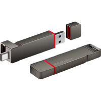 thinkplus TU200 Pro USB 3.2 固态U盘 灰色 2TB Type-C/USB-A双口