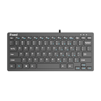 方正科技(iFound)F145有线键盘鼠标套装 USB接口通用小键盘便携笔记本键盘有线外接迷你键盘办公巧克力键盘