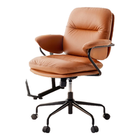 YANXUAN/网易严选 双层软软吐司 真皮转椅 复古棕(头层牛皮)