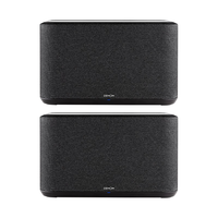 天龙（DENON）HOME350*2 家庭音响 家庭无线智能音响系统 立体声对WiFi蓝牙USB 多房间音乐组合音响（黑色）