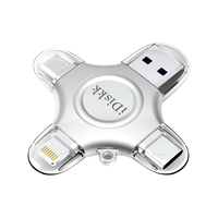 iDiskk U018 旗舰版 USB3.0 U盘 银色 256GB micro-USB/Type-C/苹果lightning接口