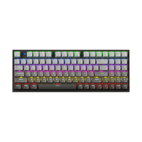 机械师（MACHENIKE）K500 有线机械键盘 游戏键盘 笔记本电脑台式机键盘 94键帽 红轴 RGB PBT 渐变灰 单模-94键-混光