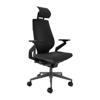 Steelcase Gesture 人体工学电脑椅+头枕 黑色 皮质款