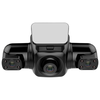 任e行 D80 行车记录仪高清车内外三镜头24小时停车监控防刮车自带WIFI 三镜头（车前+左右两侧）+128G卡