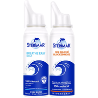 sterimar舒德尔玛小海豚生理盐水洗鼻水鼻腔护理清洁100ml+鼻塞舒缓100ml