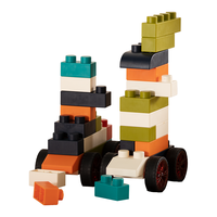 曼龙儿童软胶积木可啃咬6个月婴儿宝宝益智拼装玩具大颗粒积木 超大颗粒软胶积木箱 男女通用