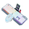 狼蛛 T101 真机械手感 银白 有线键鼠套装