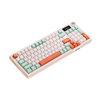 银雕（YINDIAO）Y95PRO  98配列三模无线蓝牙客制化机械键盘  办公电竞游戏 全键热插拔gasket结构  青柠橙 海霞轴 三模高配95键 青柠橙 海霞轴
