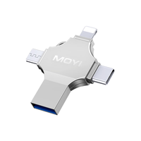  MOYi/墨一 四合一可加密 手机U盘  星光银 64GB