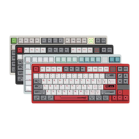  机械蜂 全键热拔插 机械键盘  X80标准版  星耀黑  KTT雪樱轴 RGB