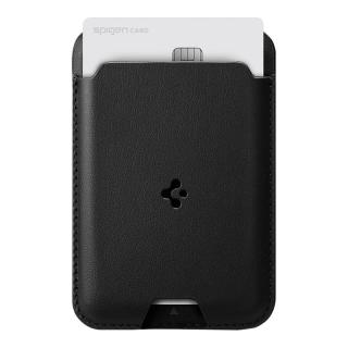  spigen 磁吸 MagSafe皮革卡包  经典黑