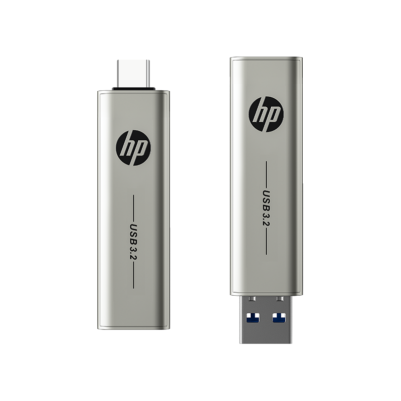 HP惠普店256g电脑手机高速U盘大容量双接口typec优盘