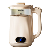 志高（CHIGO）烧水壶 电热水壶电水壶双层防烫1.8L大容量家用玻璃内胆316不锈钢底盘开水壶 SH-1813A3 【316L不锈钢】1.8L+材质双防护