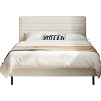 LINSY 林氏家居 科技布TBC094 科技布款|奶酪白1.35M床+床垫