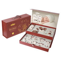 迪士尼婴儿玩具0-6-12个月新生儿物高档礼盒白天满月实用摇铃