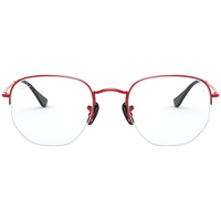RayBan雷朋2020春季光学镜架男女款时尚半框近视镜框0RX6448M F047红色镜框尺寸53 尺寸53