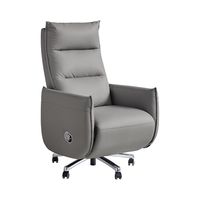 CHEERS 芝华仕 电脑椅可躺可转可升降家用午休办公沙发椅 K30109 浅灰色A