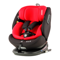 众霸(ZHONGBA)Lyb839 儿童座椅0-12岁汽车用 isize认证 婴儿宝宝记忆仿生舱 宝石红
