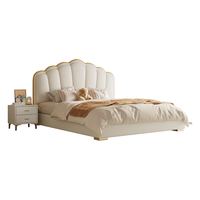 香丽华庭1.8米双人床主次卧大床简约软包皮床高箱储物床实木加厚床板 单床（皮床） 1.5米*2米框架结构(升级床板)