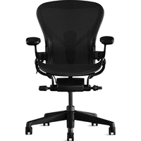赫曼米勒（HERMAN MILLER） Aeron 海洋环保型 电脑椅办公椅人体工学椅 炫酷玛瑙黑 中号