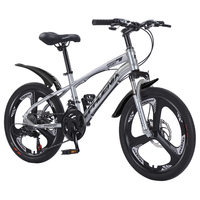 凤凰（PHOENIX）儿童自行车变速山地车中小6岁-10岁男女童车小孩脚踏单车 灰蓝7速【辐条轮/灵敏双碟刹】 20寸【135-155cm】