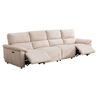 CHEERS 芝华仕 30338 猫抓绒功能沙发 四人位左脚位 凝脂白