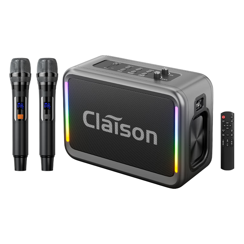  CLAISON 立体声重低音炮 无线蓝牙音箱 麦克风  锖色