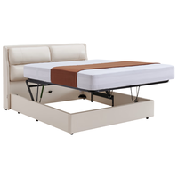 CHEERS 芝华仕·爱蒙 C078 简约现代真皮床 米白色 1.8m床