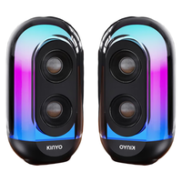 金运桌面音响无线蓝牙歌词音箱家用台式机笔记本电脑游戏智能家庭KTV户外电视k歌麦克风音响一体便携式