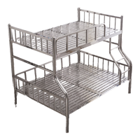 ZHONGWEI/中伟双层床现代简约BXGSCC-1银色不锈钢200*150*184cm