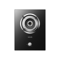 美的（Midea）燃气灶煤气灶单灶家用5.0KW猛火灶天然气液化气打火灶灶台炉灶嵌入式台式单灶HQ2 家用大火力单灶 液化气