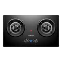 创维（Skyworth）燃气灶双灶具 智能定时关火 家用5.2kW猛火灶 台式嵌入式两用 钢化玻璃灶台炉具Z200 /天然气