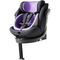 飞利浦艾博Plus婴儿童座椅0-12岁汽车用360度旋转i-Size认证星云紫