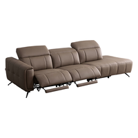 CHEERS 芝华仕 30261 真皮电动功能沙发 三人曲尺双电动右脚位 奶咖色