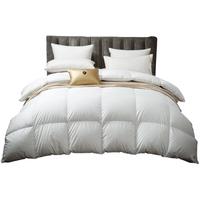 皮尔·卡丹 皮尔卡丹 暖绒抗菌 100%羽毛被加厚被子 双人冬被 6斤 200*230cm 白色