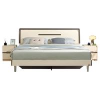 全友家居板式床现代简约高箱储物收纳床主卧室双人大床柜子床垫